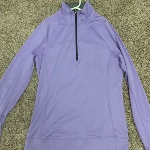 Light Purple Half Zip Jacket